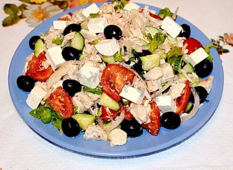 салат с маслинами рецепт с фото простой