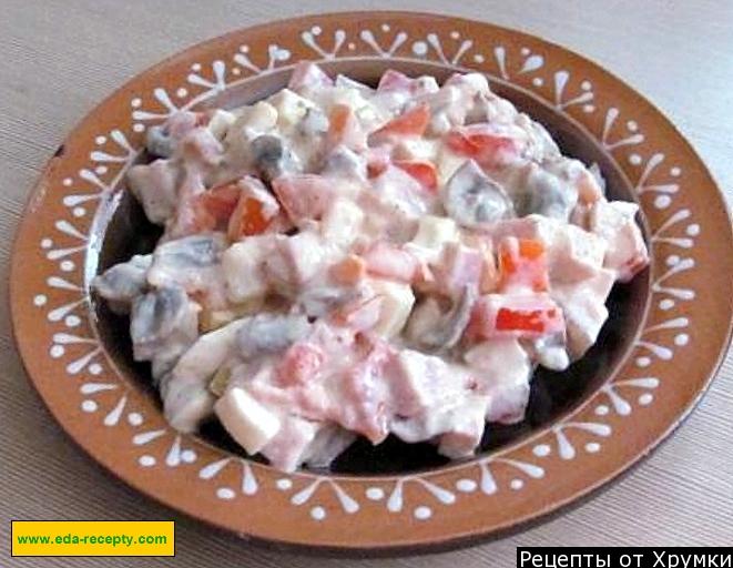 салат с опятами рецепт с фото пошагово